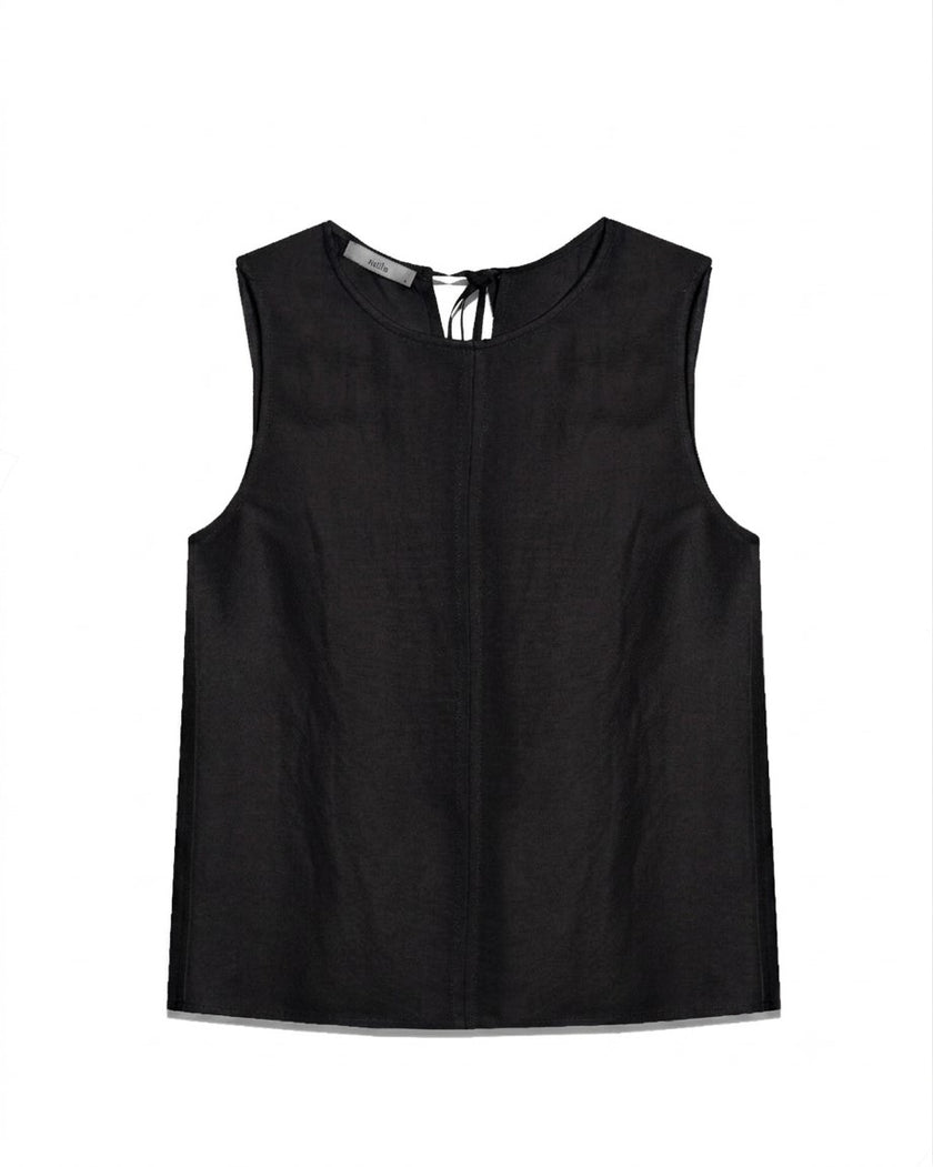 Sleeveless Top With Back Ties