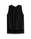 Sleeveless Shirt with Gatherings