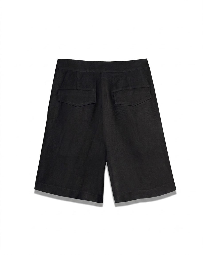 Bermuda Short with Pleats & Pockets