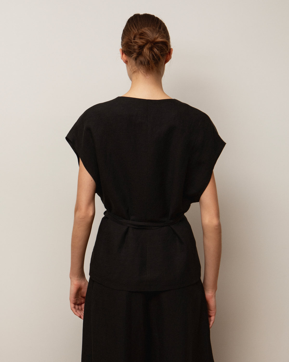 Wrap Vest with String Belt