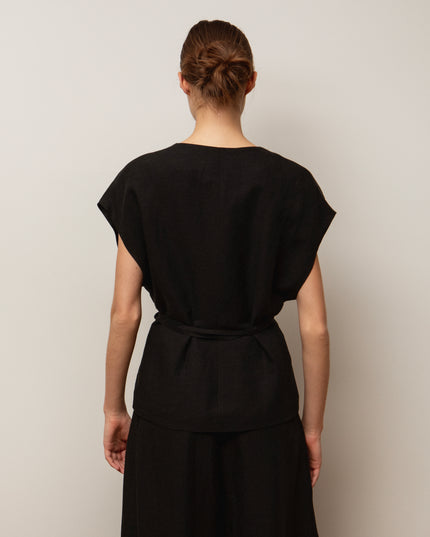 Wrap Vest with String Belt