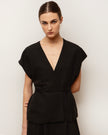 Wrap Vest with String Belt