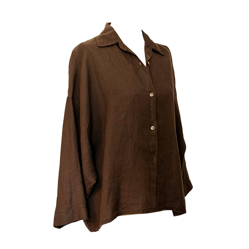 3/4 Sleeve Linen Shirt
