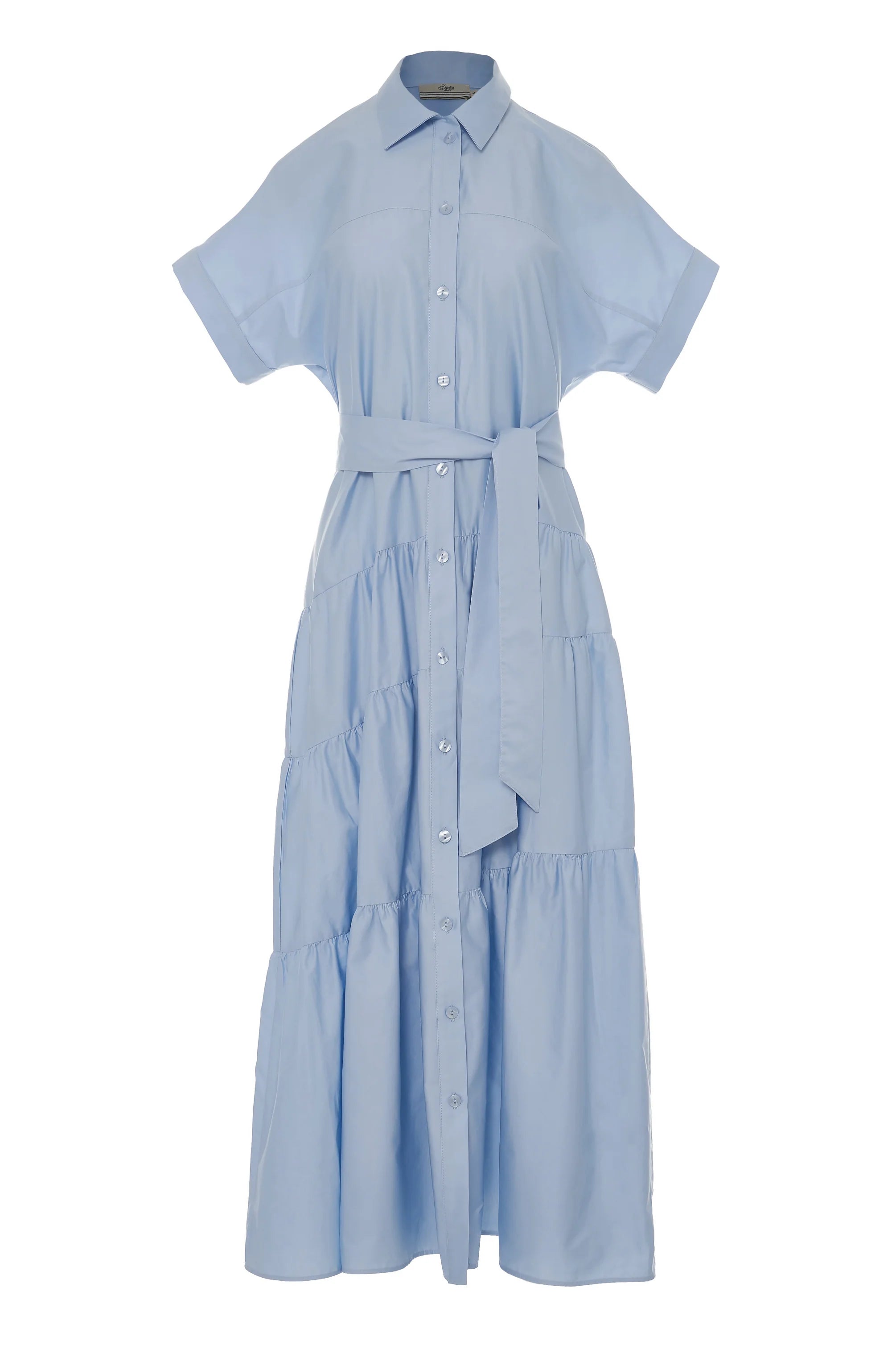 Cotton Popline Short Sleeve Dress 