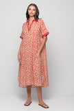 Midi Dress with Colar