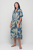 Midi Dress with Colar