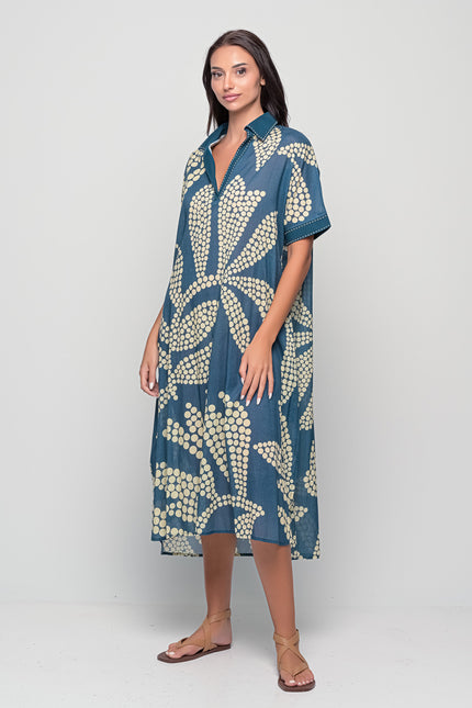 Midi Dress with Colar