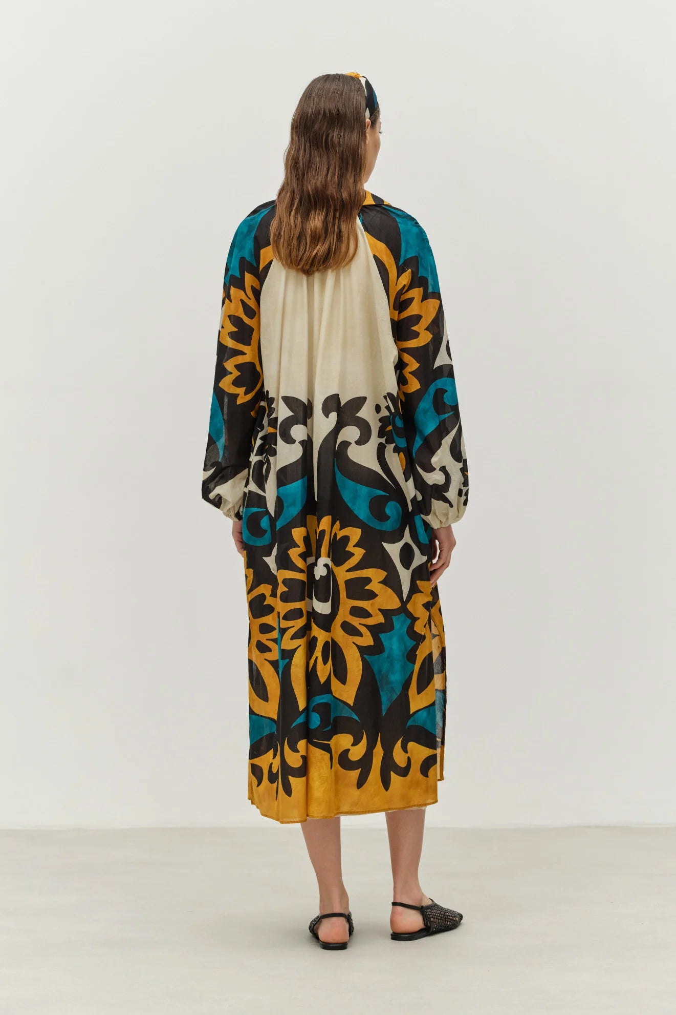 Long Sleeve Cotton Dress 