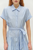 Cotton Popline Short Sleeve Dress 