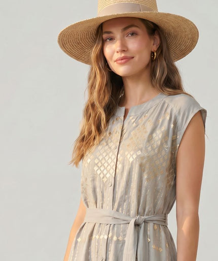 Sleeveless Dress Shirt