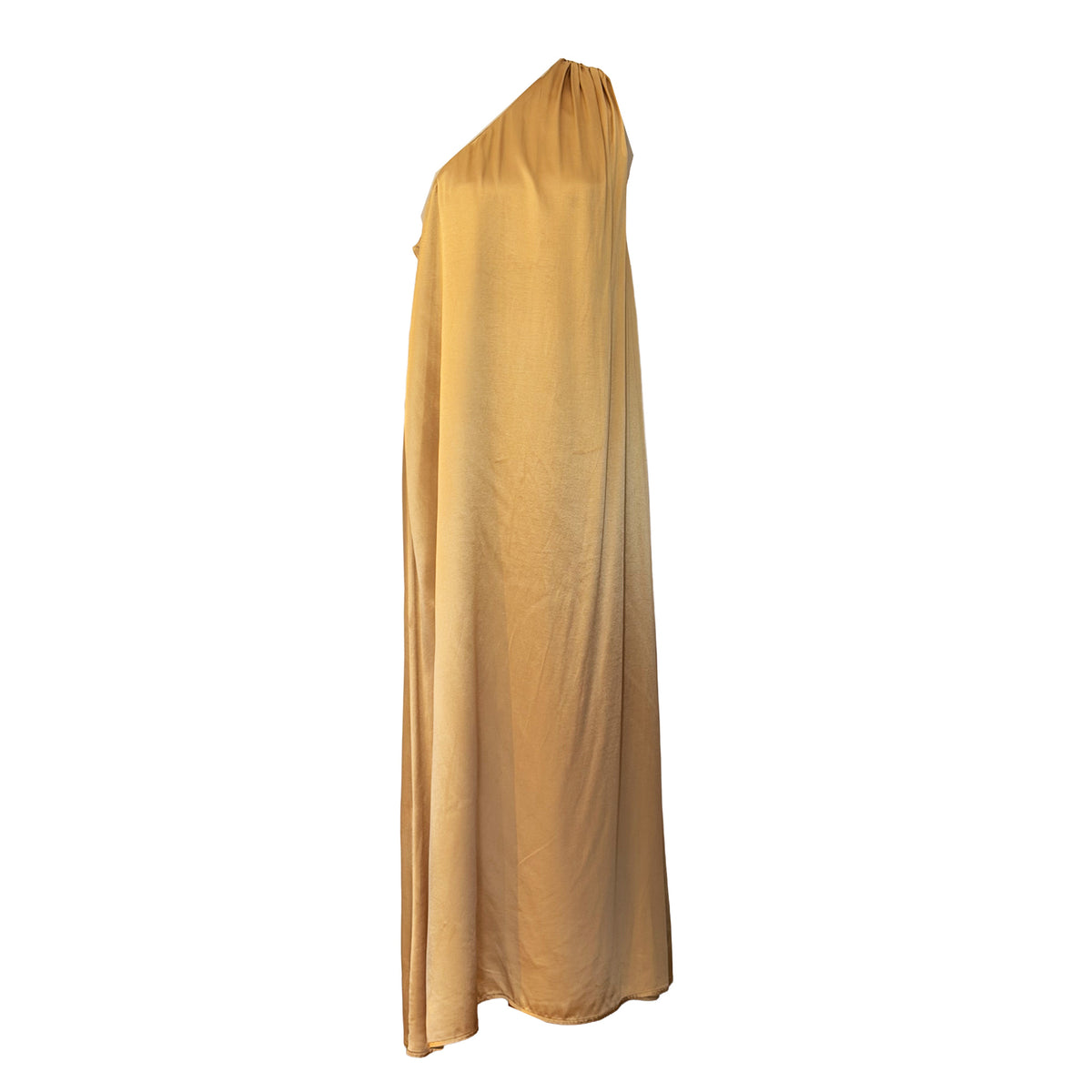 Long One-Shoulder Viscose Dress