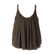 Sleeveless Top with Pleats