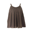 Sleeveless Top with Pleats