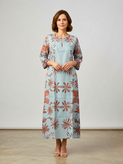 TITLI Caftan Cotton Silk in cotton-silk by Knowmad, additional product view