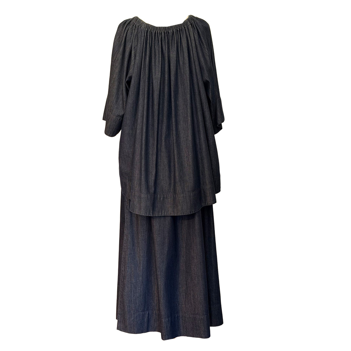 Long Blue Jean Skirt