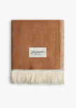 Mare Linen Towel – Bronze Brown