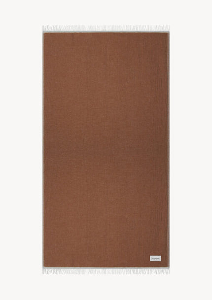 Mare Linen Towel – Bronze Brown