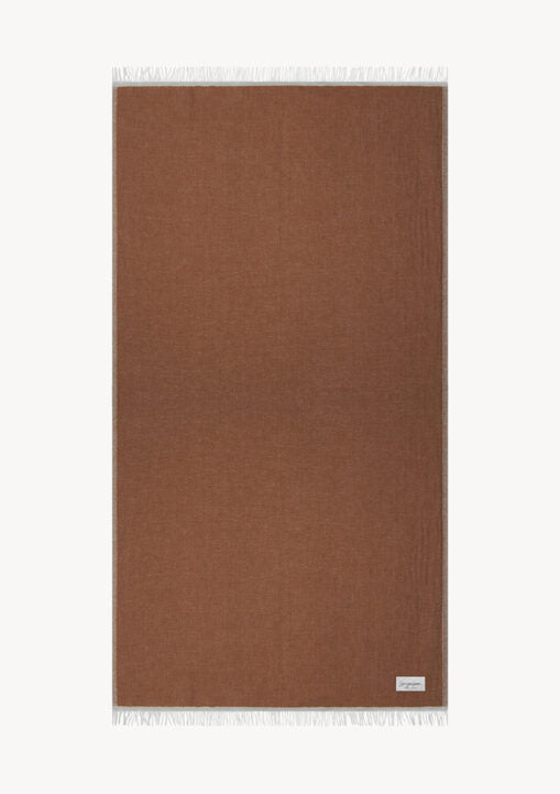 Mare Linen Towel – Bronze Brown