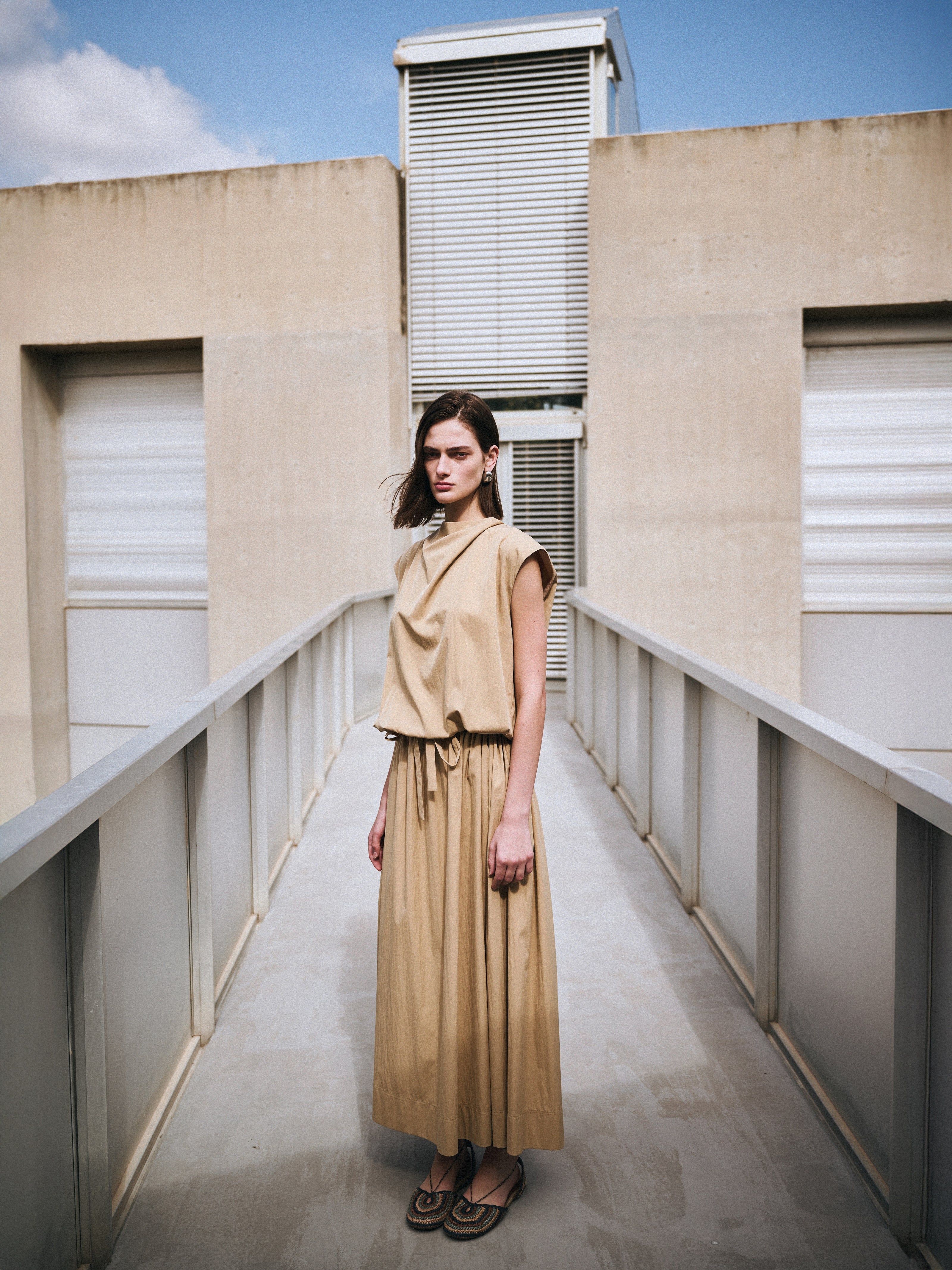 Long Skirt with drawstring