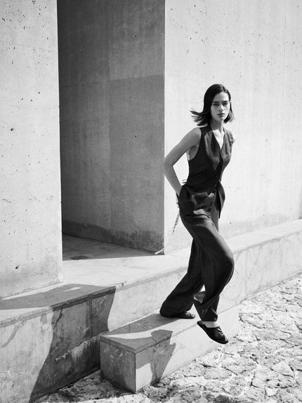 Wrap Vest with String Belt