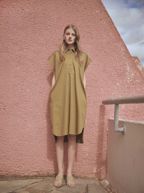 Sleeveless Midi Dress in cotton by Milla, additional product view