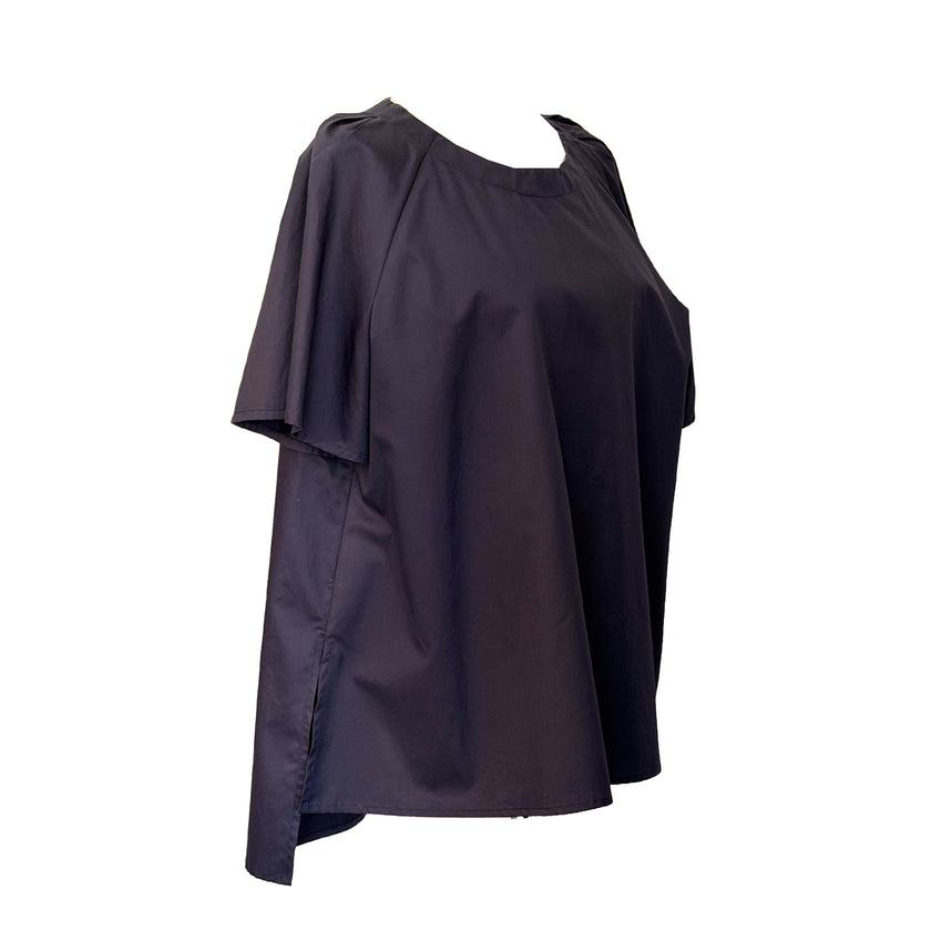 Short Sleeve Popline Blouse