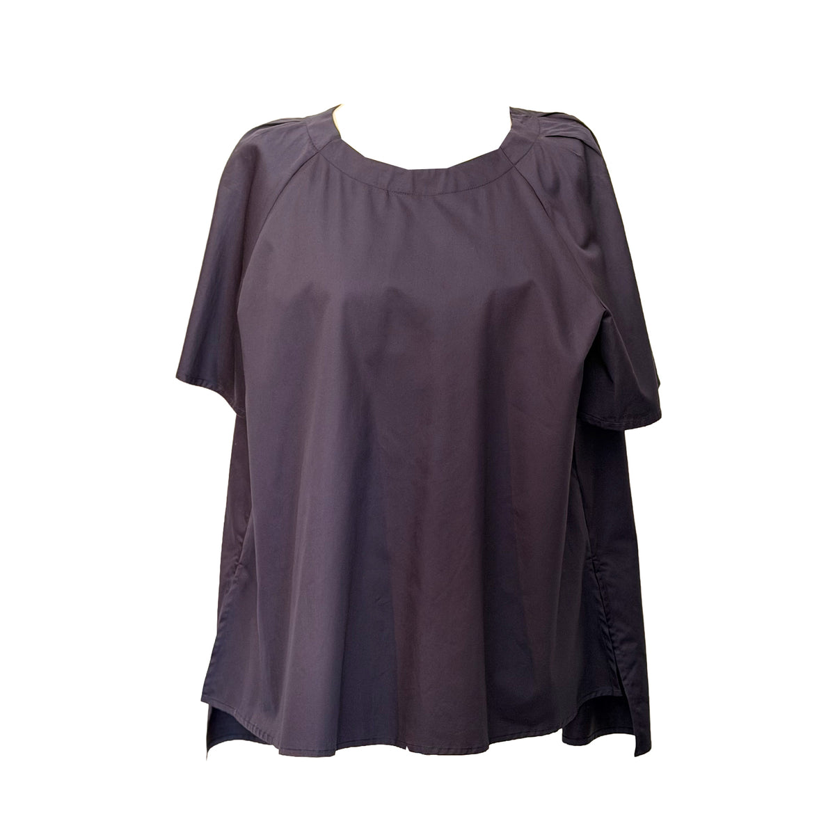 Short Sleeve Popline Blouse
