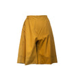 Olive Popline Shorts with Elastic Waist in cotton by Devotion Twins, additional product view