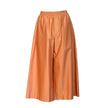 Peach 3/4 Wide Leg Popline Pants in cotton, product view