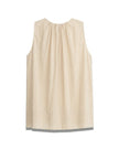 Sleeveless Shirt with Gatherings