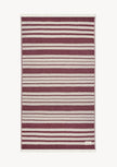 Baia Linen Towel – Burgundy