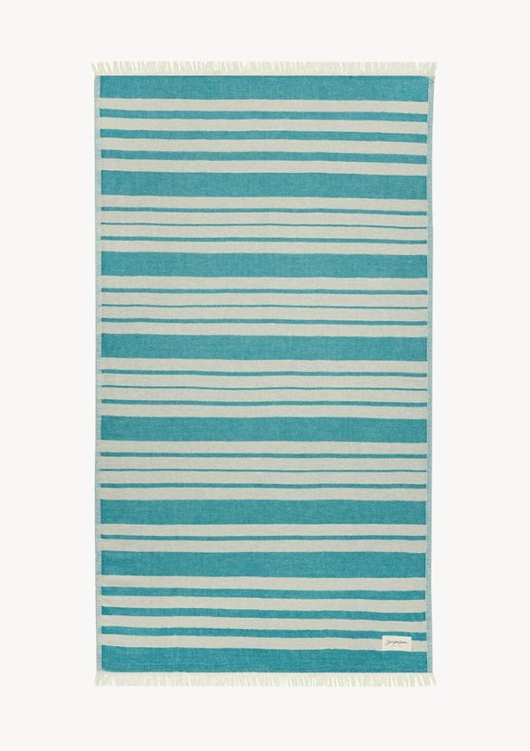 Baia Linen Towel – Teal