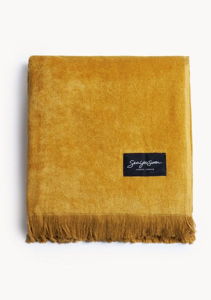 Belle Ile Beach Towel – Mustard
