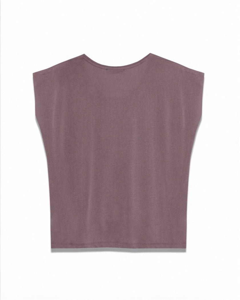Sleeveless Round Neck T-Shirt