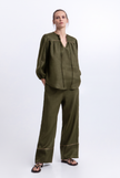 Long Wide Leg Linen Pants