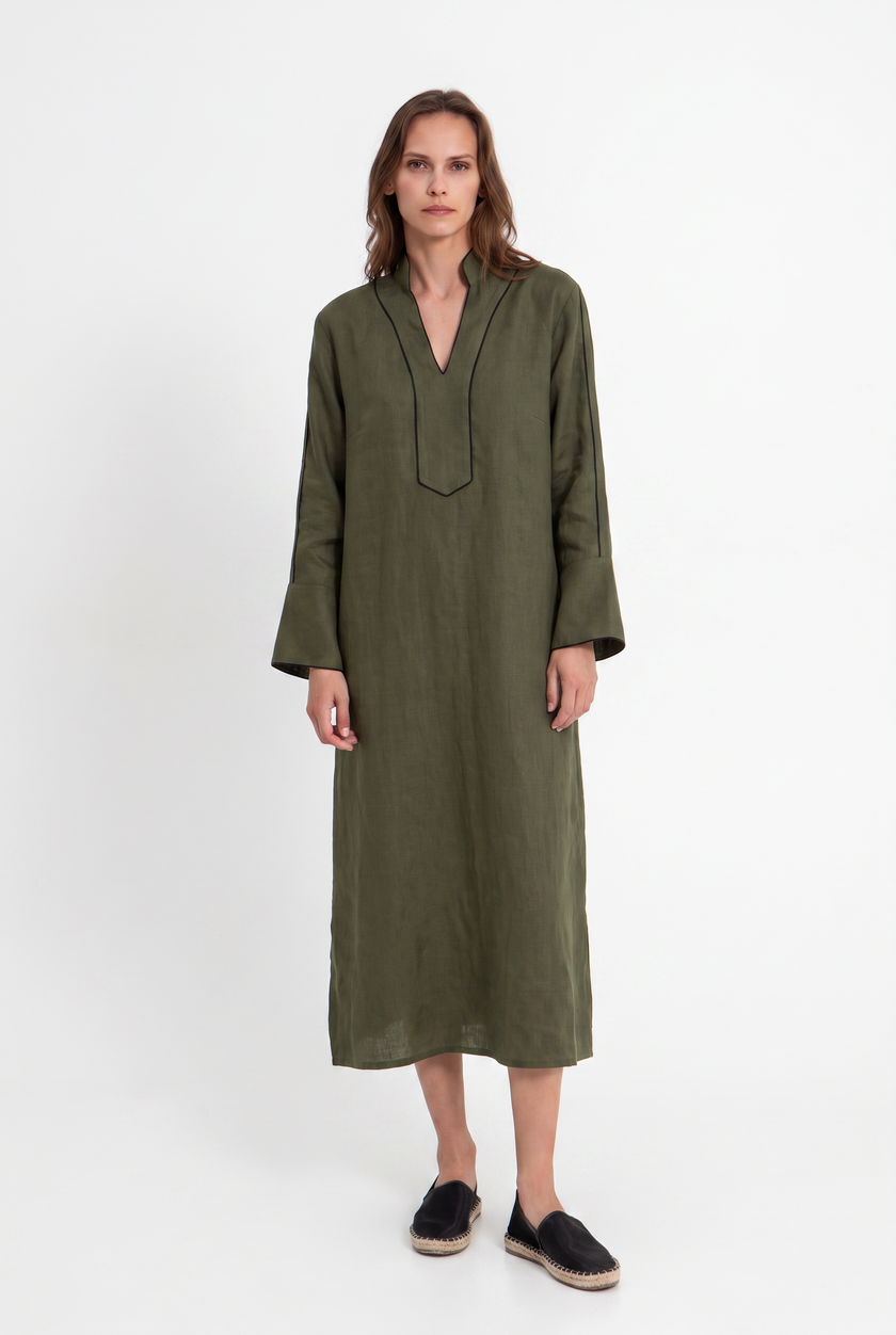 Linen Maxi Dress