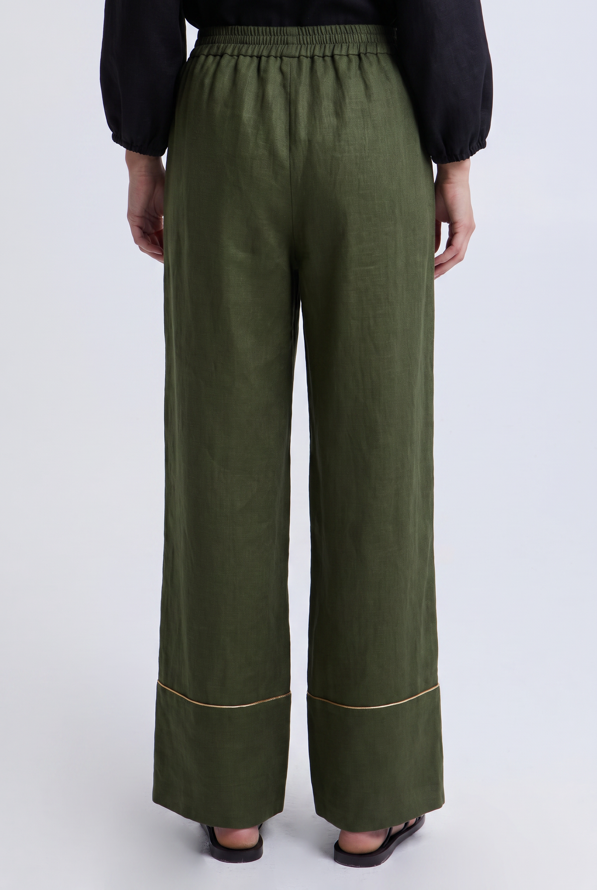 Long Wide Leg Linen Pants