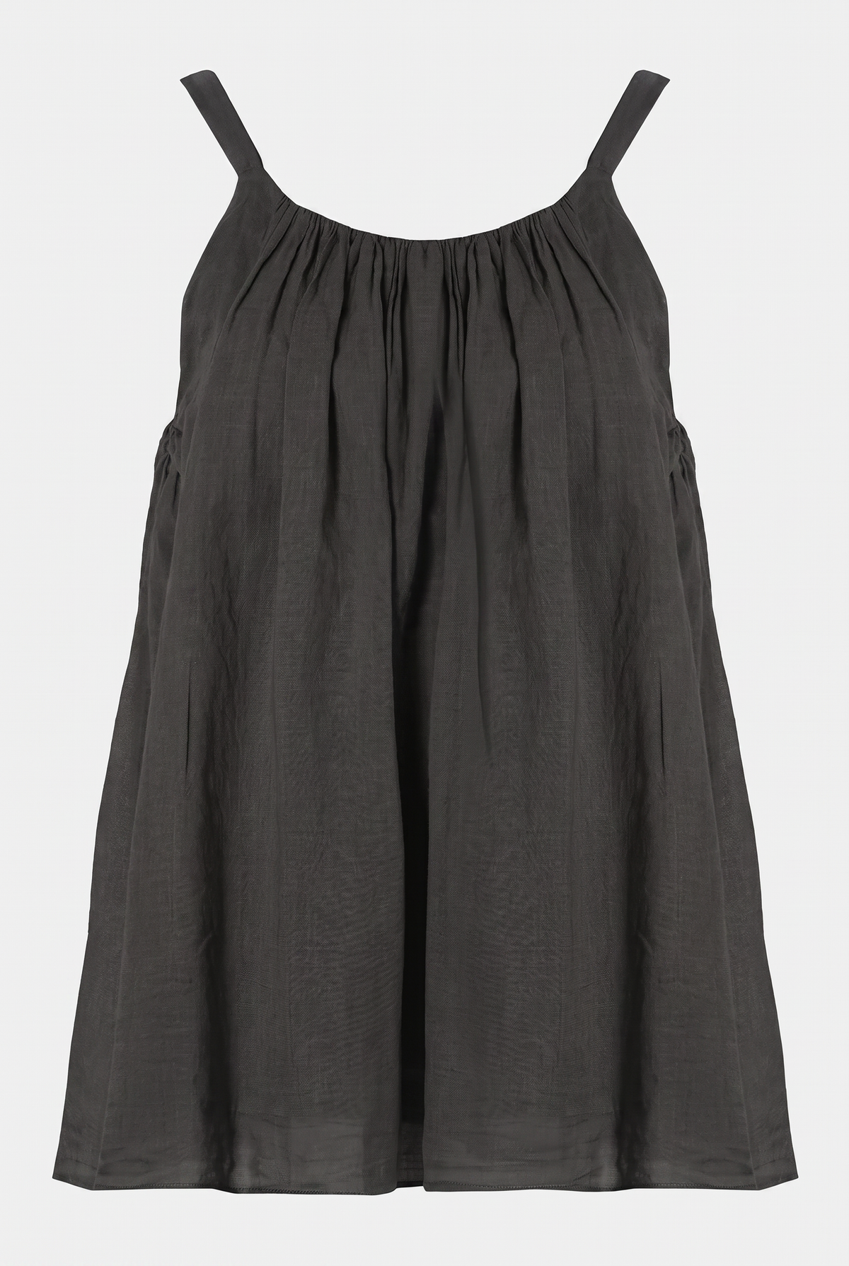 Sleeveless Top with Pleats