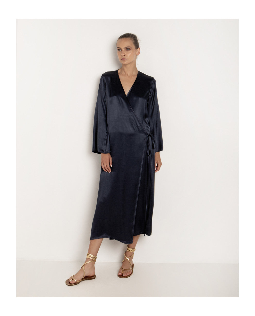 Long Wrap Around Dress-Kimono