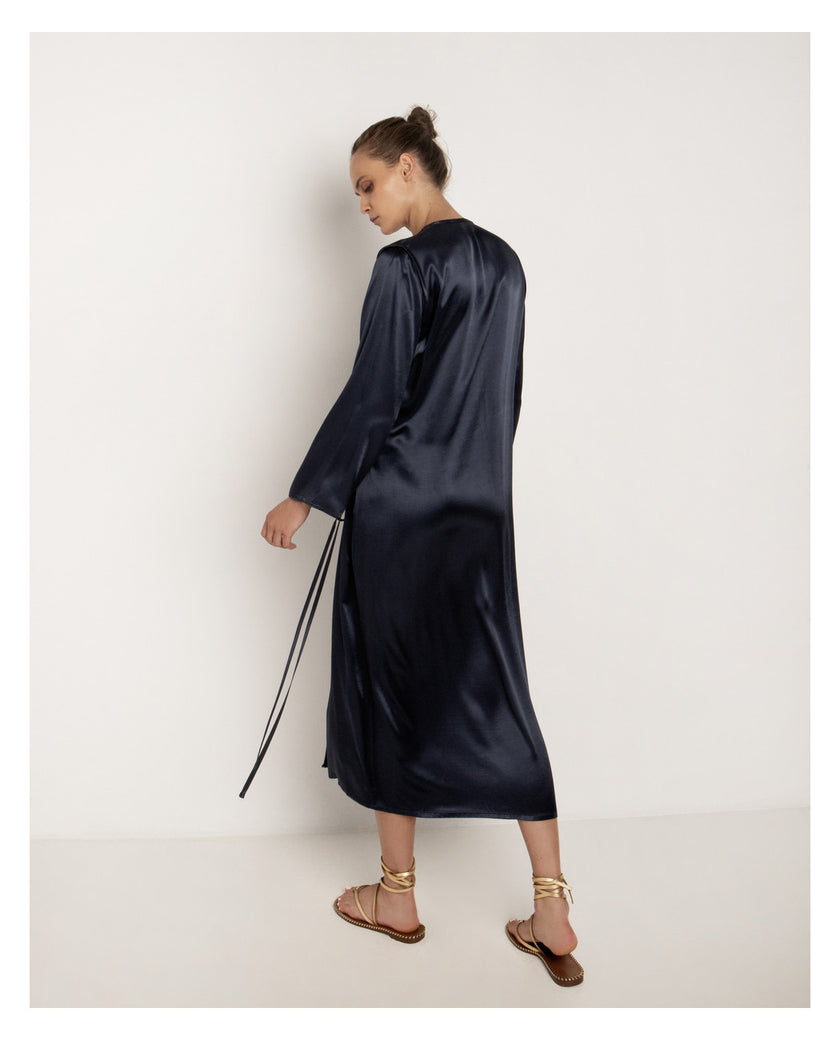 Long Wrap Around Dress-Kimono