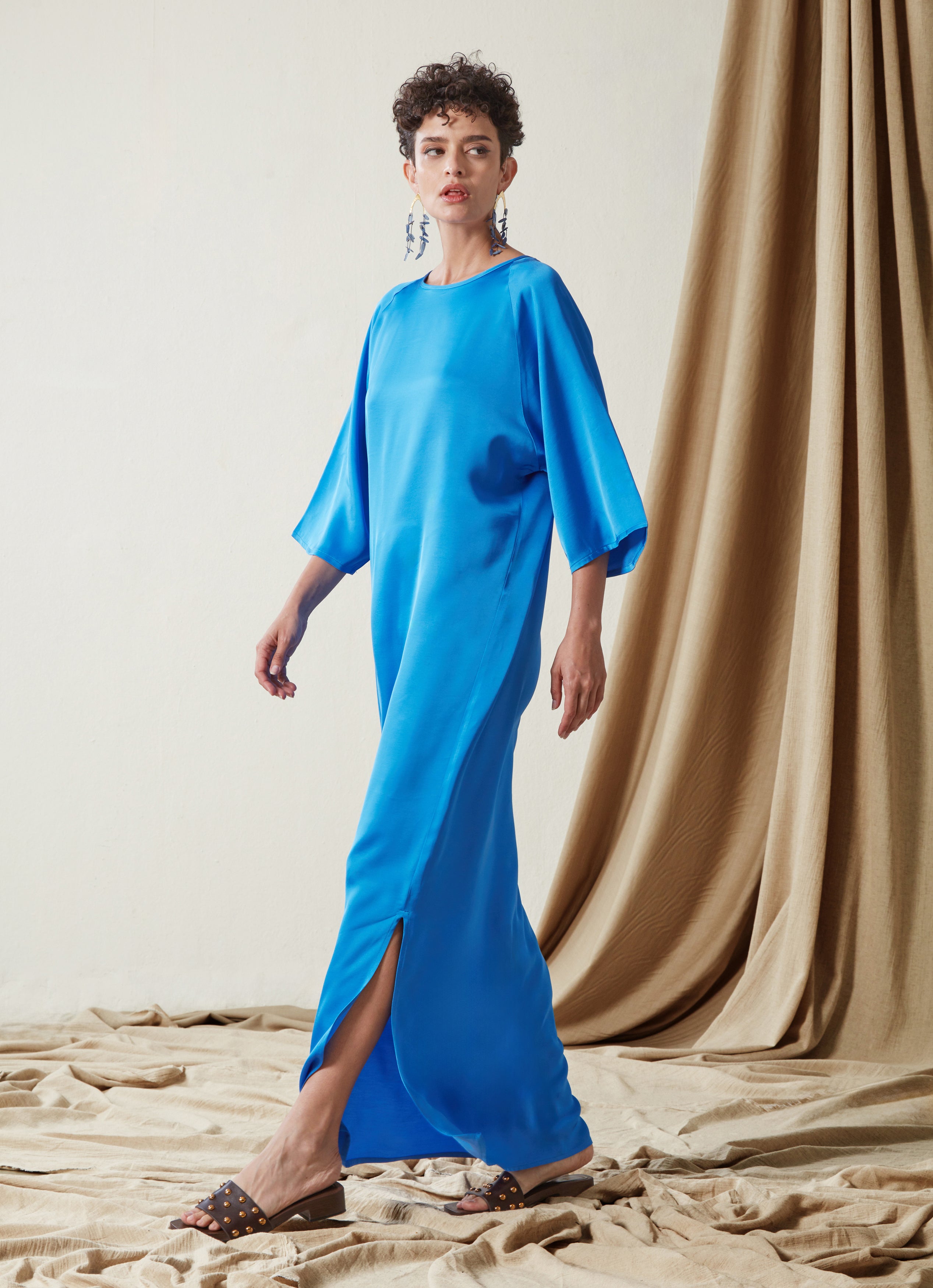 Long Dress with 3/4 Sleeves