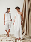Sleeveless Top with Seams