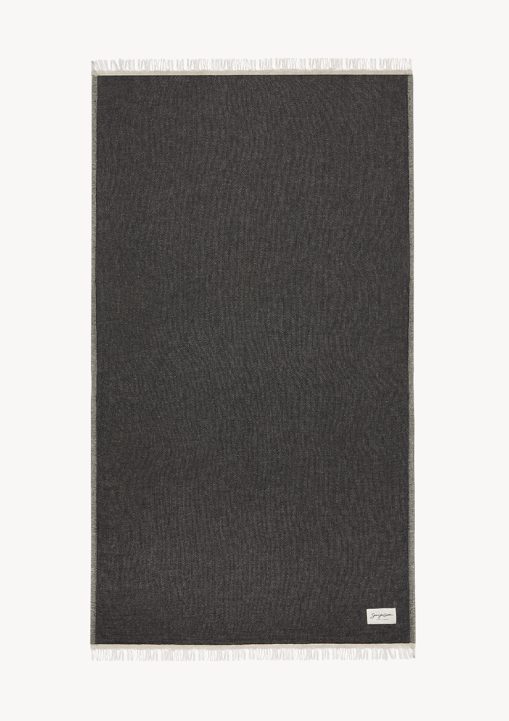 Mare Linen Towel – Black