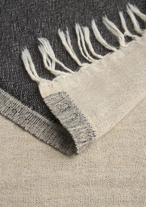 Mare Linen Towel – Black
