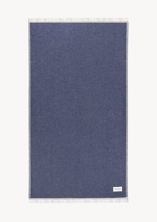 Mare Linen Towel – Navy Blue