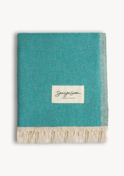 Mare Linen Towel – Teal