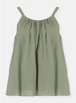 Sleeveless Top with Pleats
