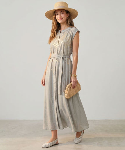 Sleeveless Dress Shirt