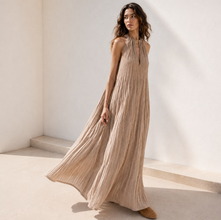 Long Sleeveless Knit Dress